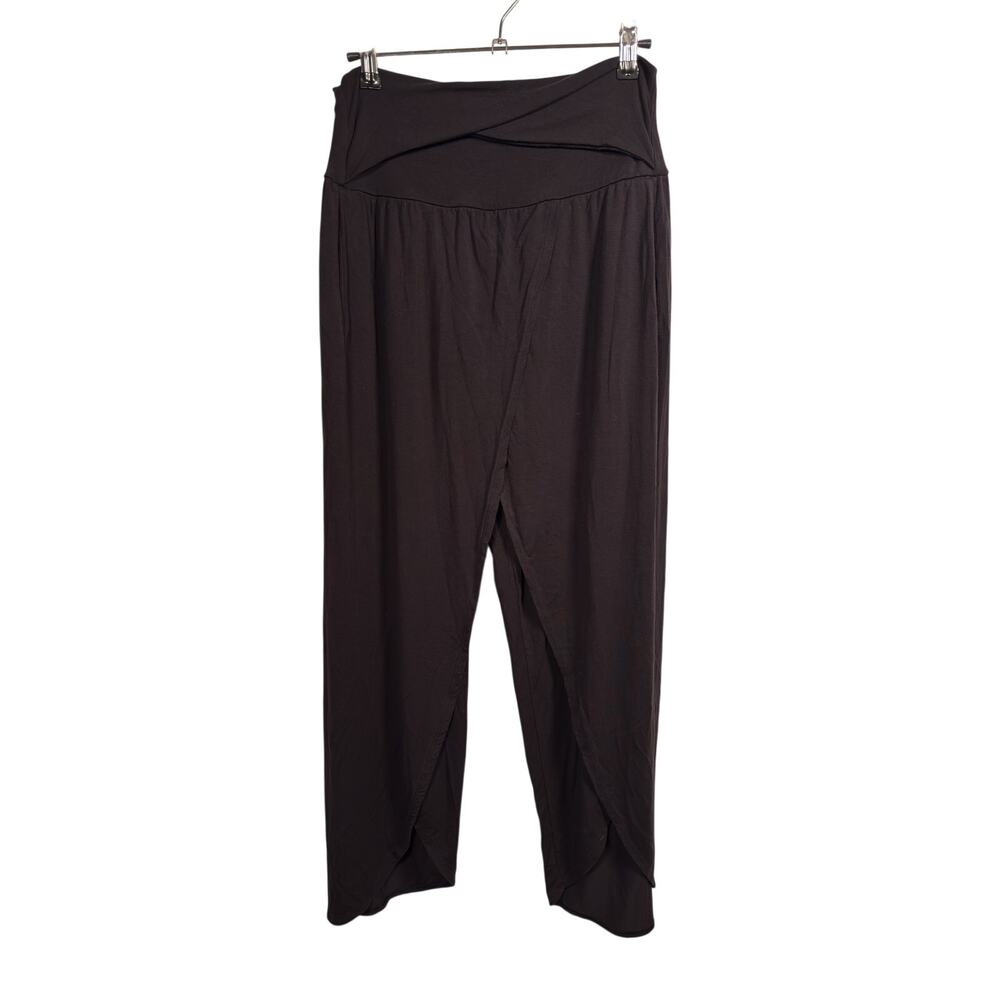 Athleta Pants Womens PS Petite Black Release Pant Harem Cross Waist Modal Yoga